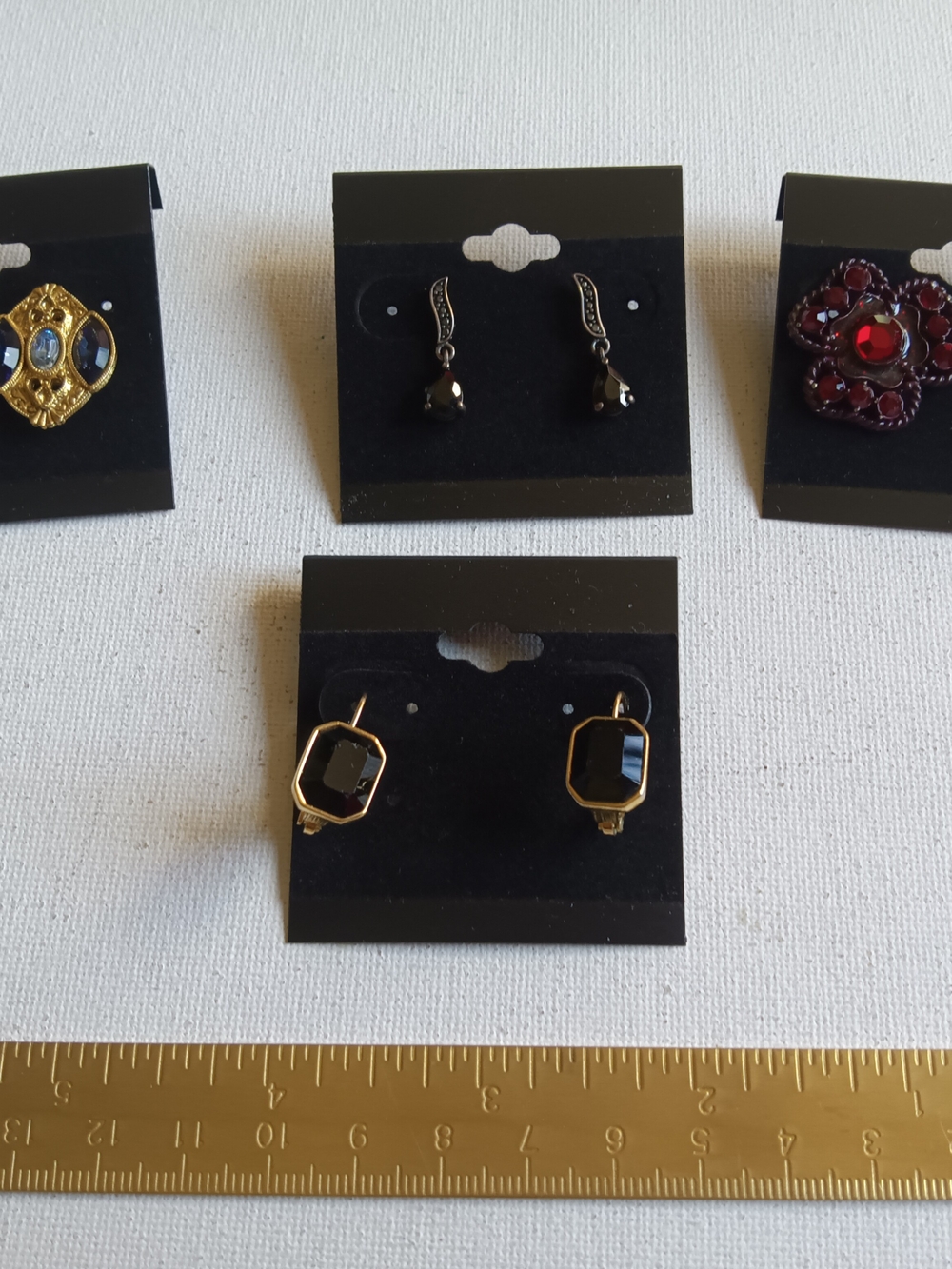 Four Pairs of Earrings - Avon and Monet